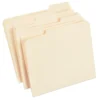 Manila File Folders Letter 3 Tab Assorted Position 100/Box